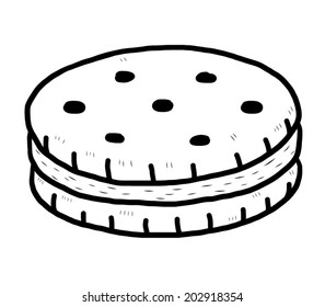 Detail Biscuit Clipart Black And White Nomer 22