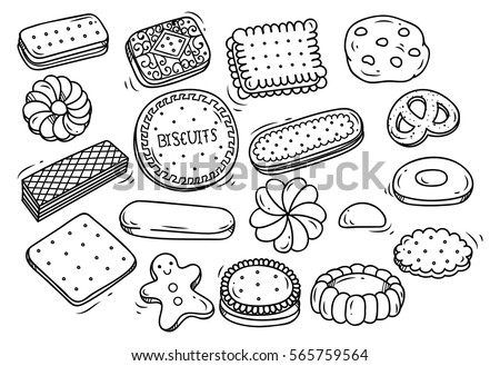 Detail Biscuit Clipart Black And White Nomer 24