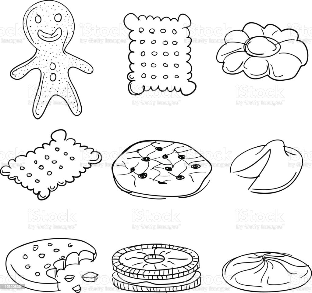Detail Biscuit Clipart Black And White Nomer 34