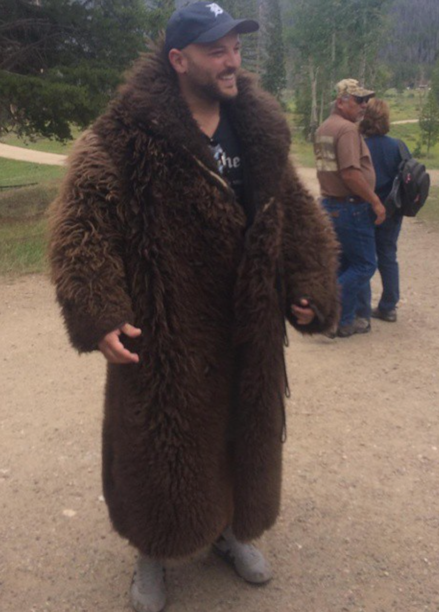 Detail Bison Fur Jacket Nomer 14