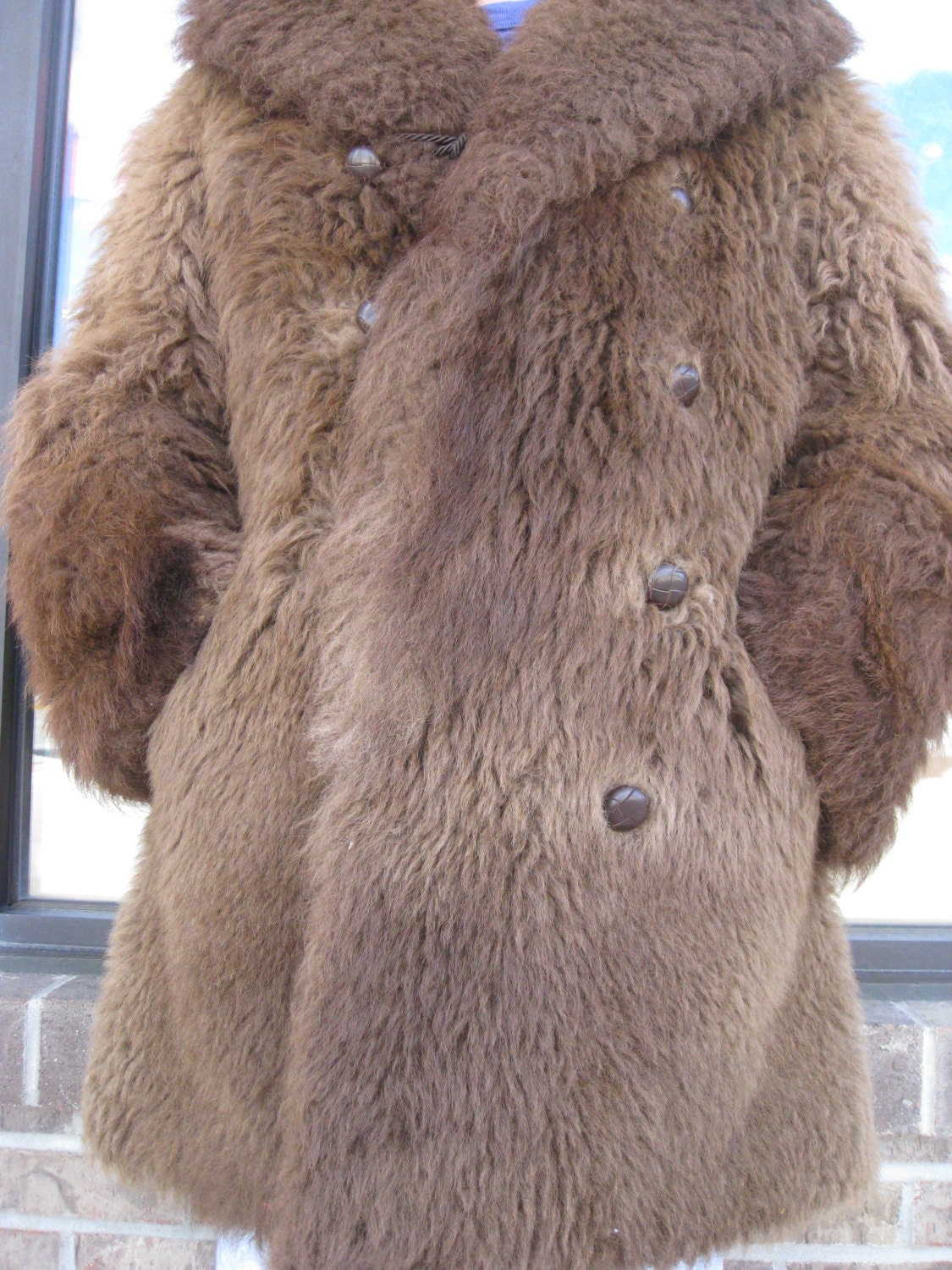 Detail Bison Fur Jacket Nomer 38
