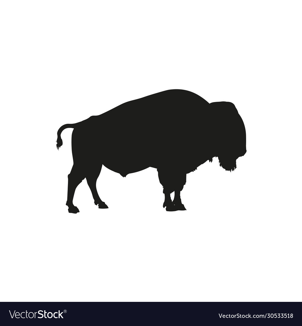 Detail Bison Silhouette Vector Nomer 22
