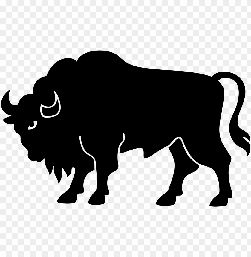 Detail Bison Silhouette Vector Nomer 27