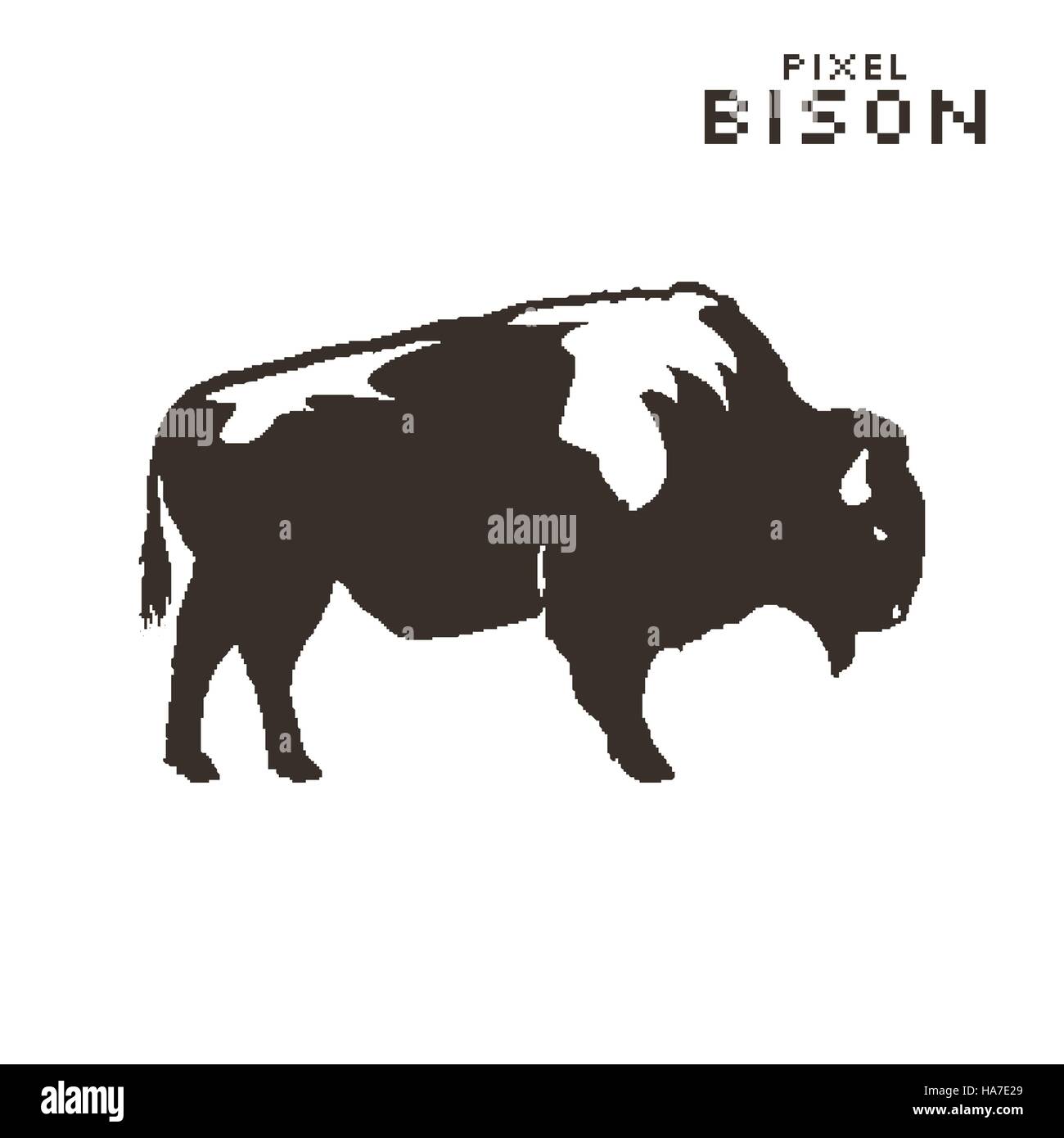 Detail Bison Silhouette Vector Nomer 45