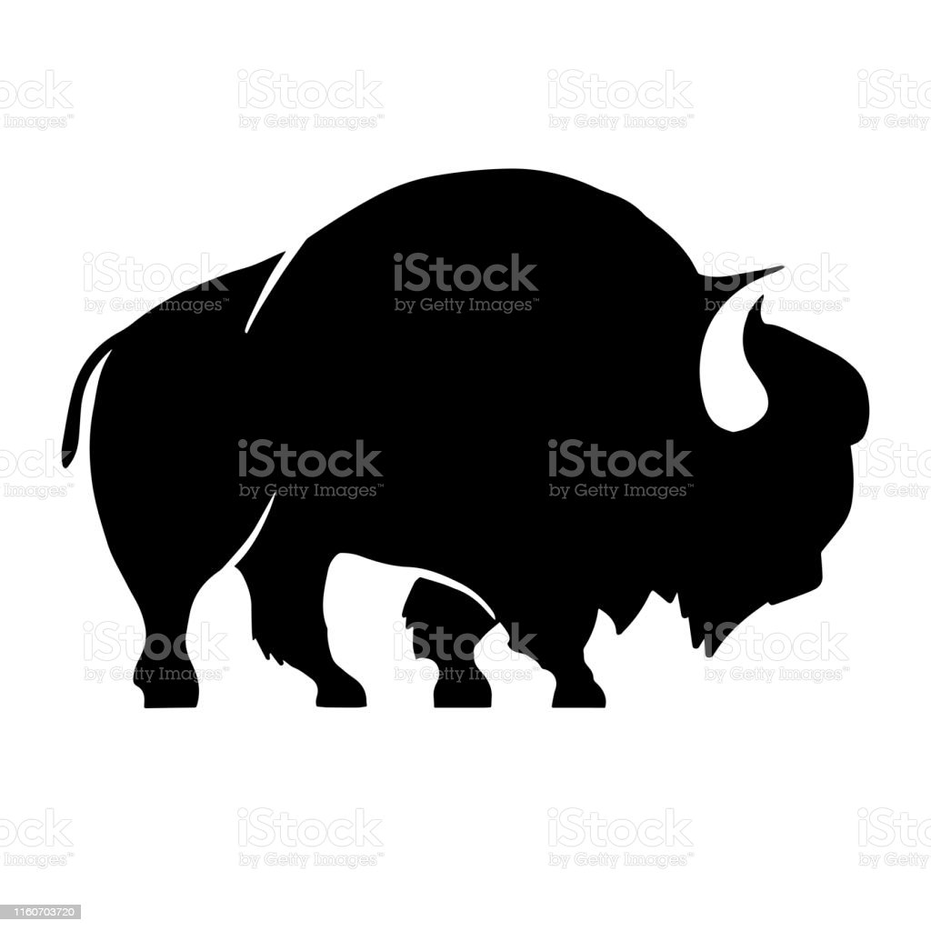Detail Bison Silhouette Vector Nomer 6