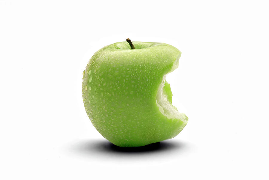 Detail Bitten Green Apple Nomer 18