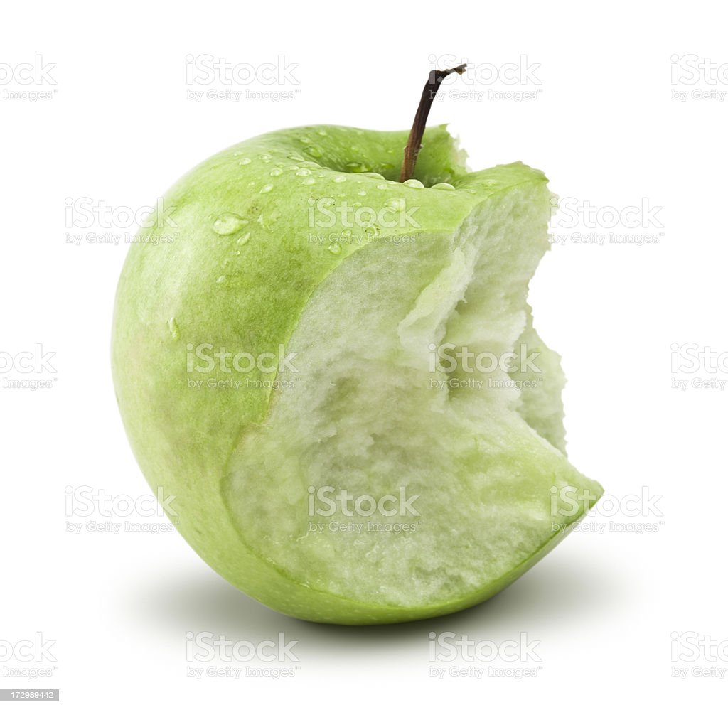 Detail Bitten Green Apple Nomer 26