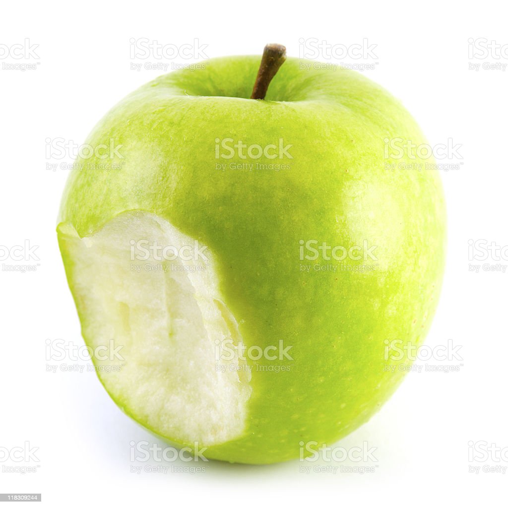 Detail Bitten Green Apple Nomer 27