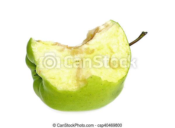 Detail Bitten Green Apple Nomer 35