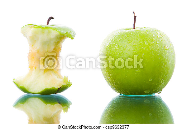 Detail Bitten Green Apple Nomer 46