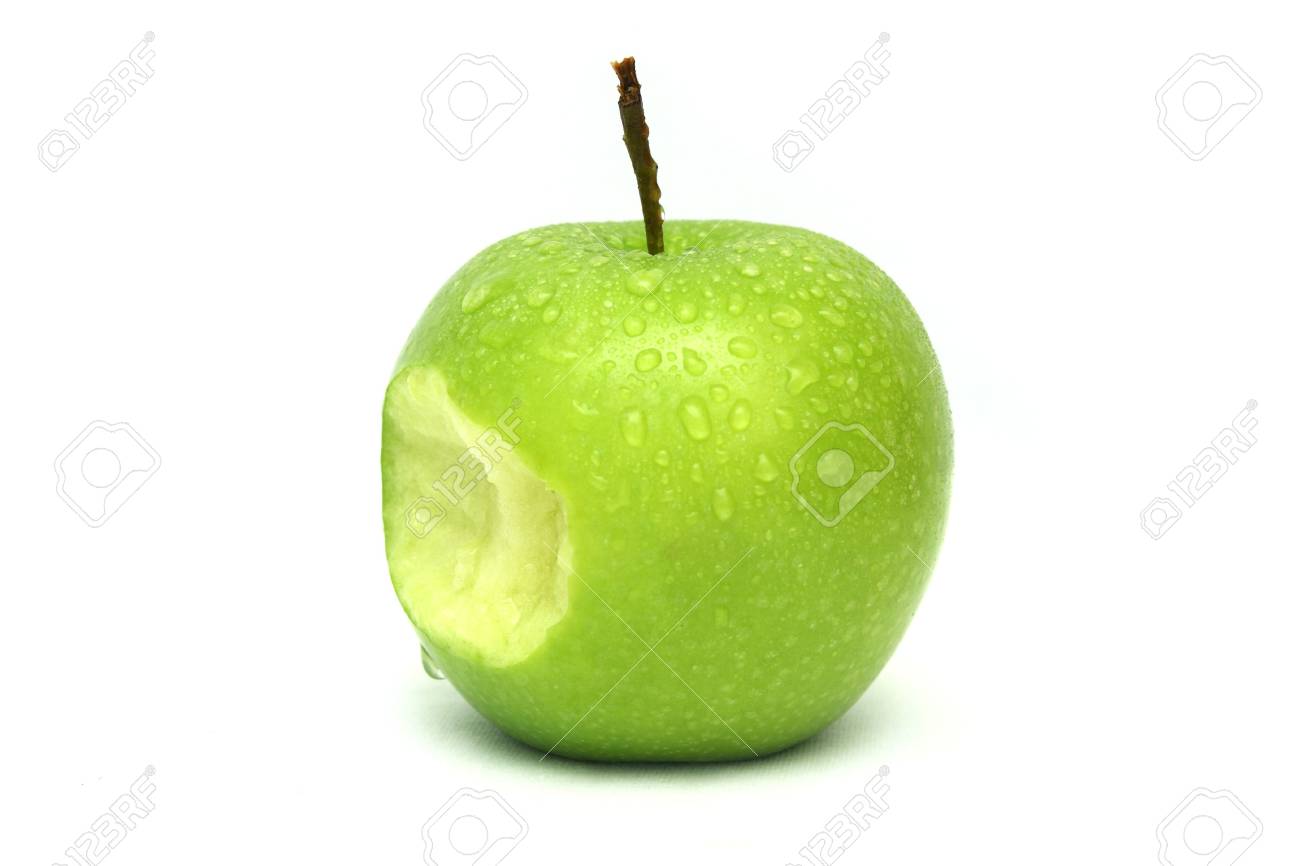 Detail Bitten Green Apple Nomer 50