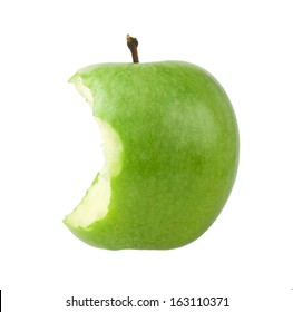 Detail Bitten Green Apple Nomer 6