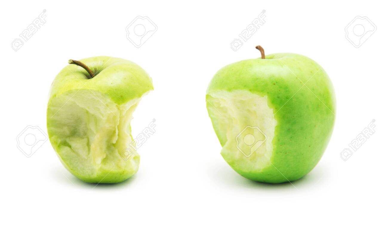 Detail Bitten Green Apple Nomer 54