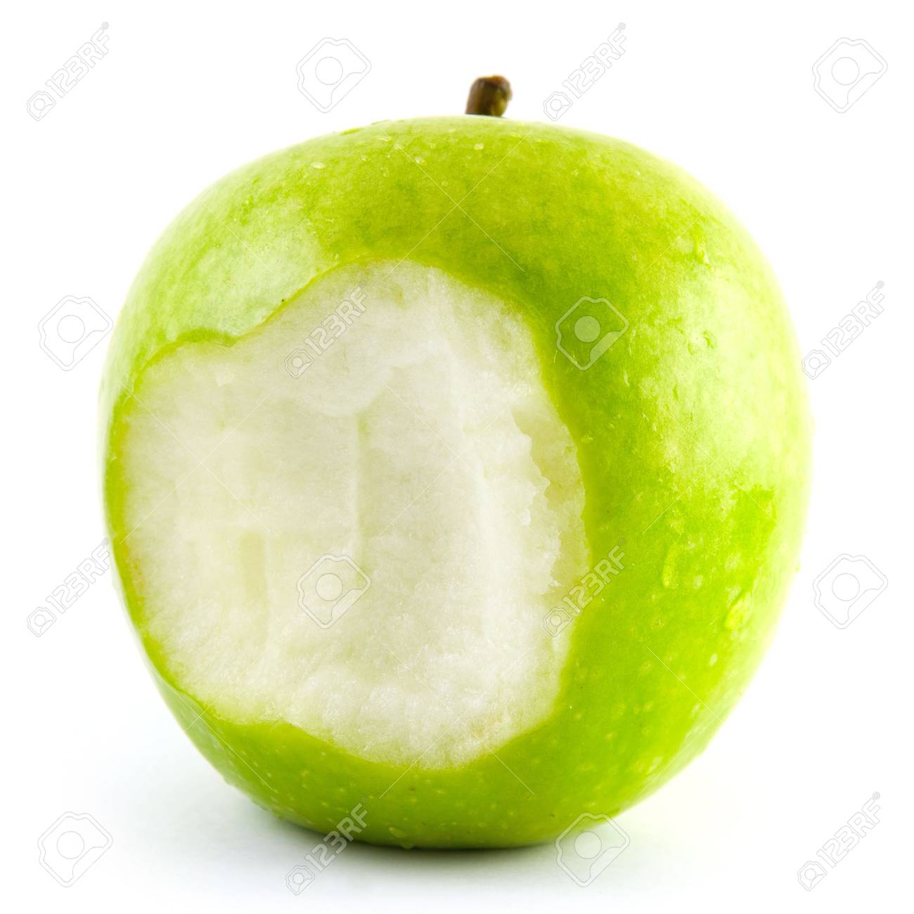 Detail Bitten Green Apple Nomer 7