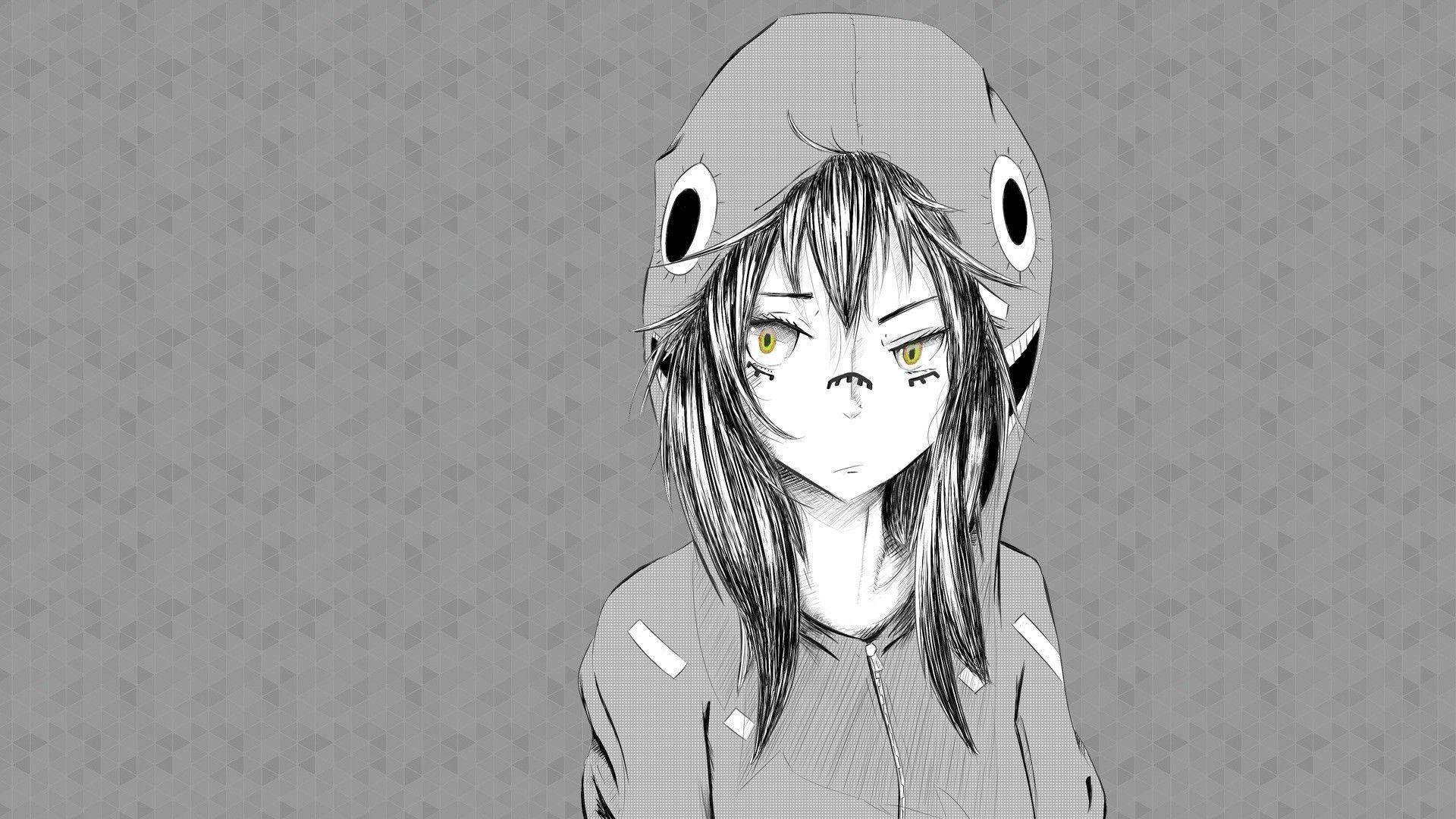 Detail Black And White Anime Wallpaper Nomer 35