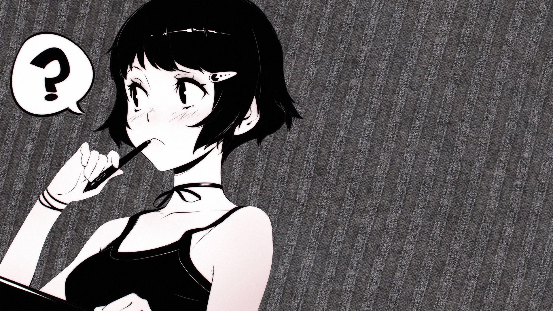 Detail Black And White Anime Wallpaper Nomer 8