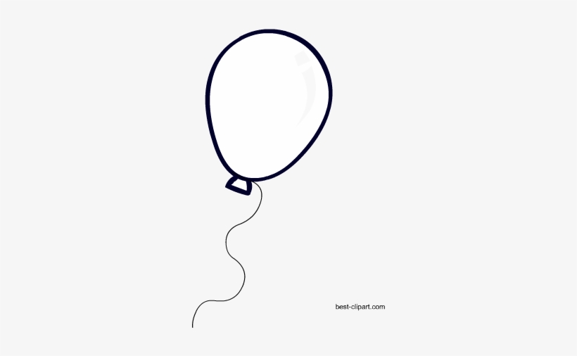 Detail Black And White Balloon Clipart Nomer 18