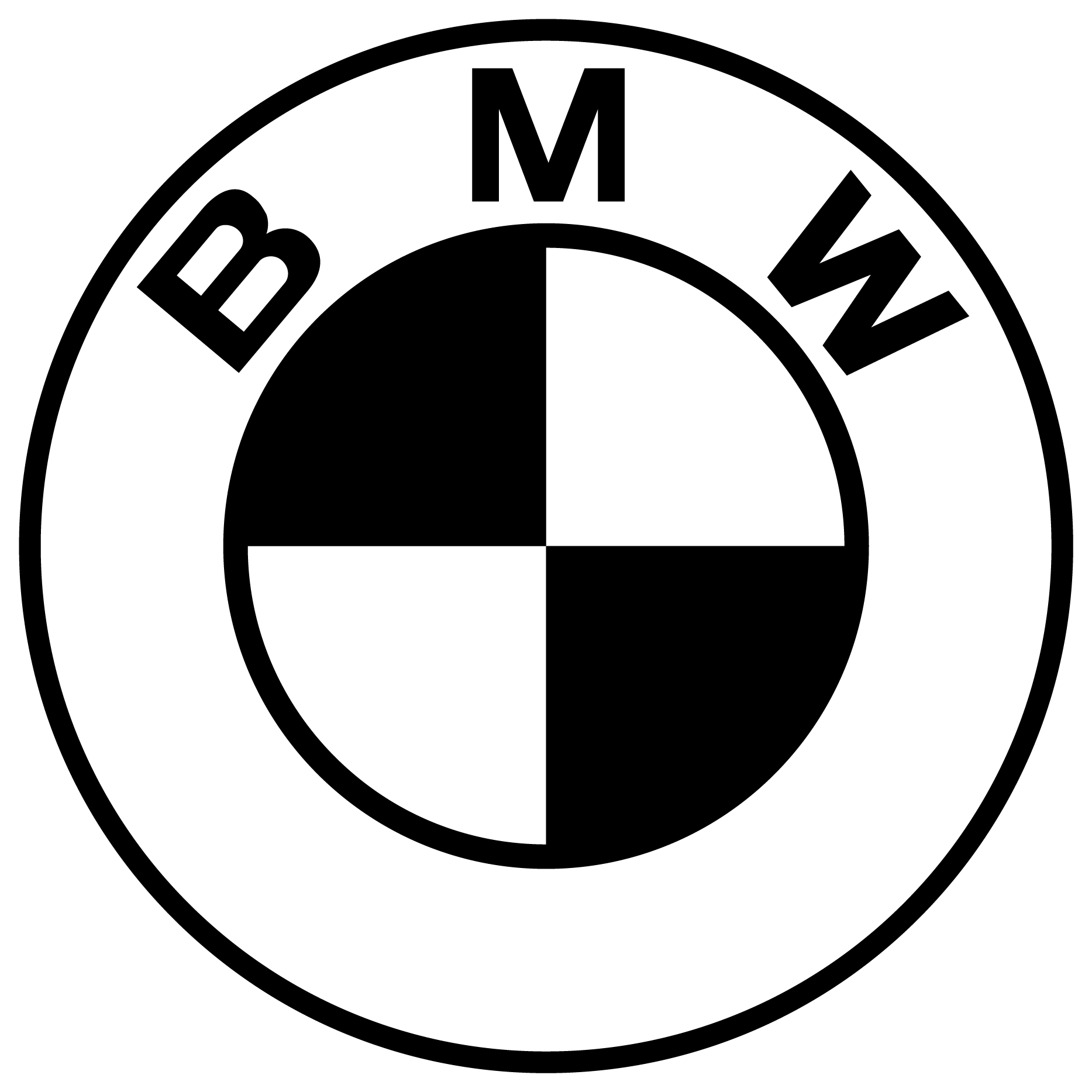 Detail Black And White Bmw Logo Nomer 9