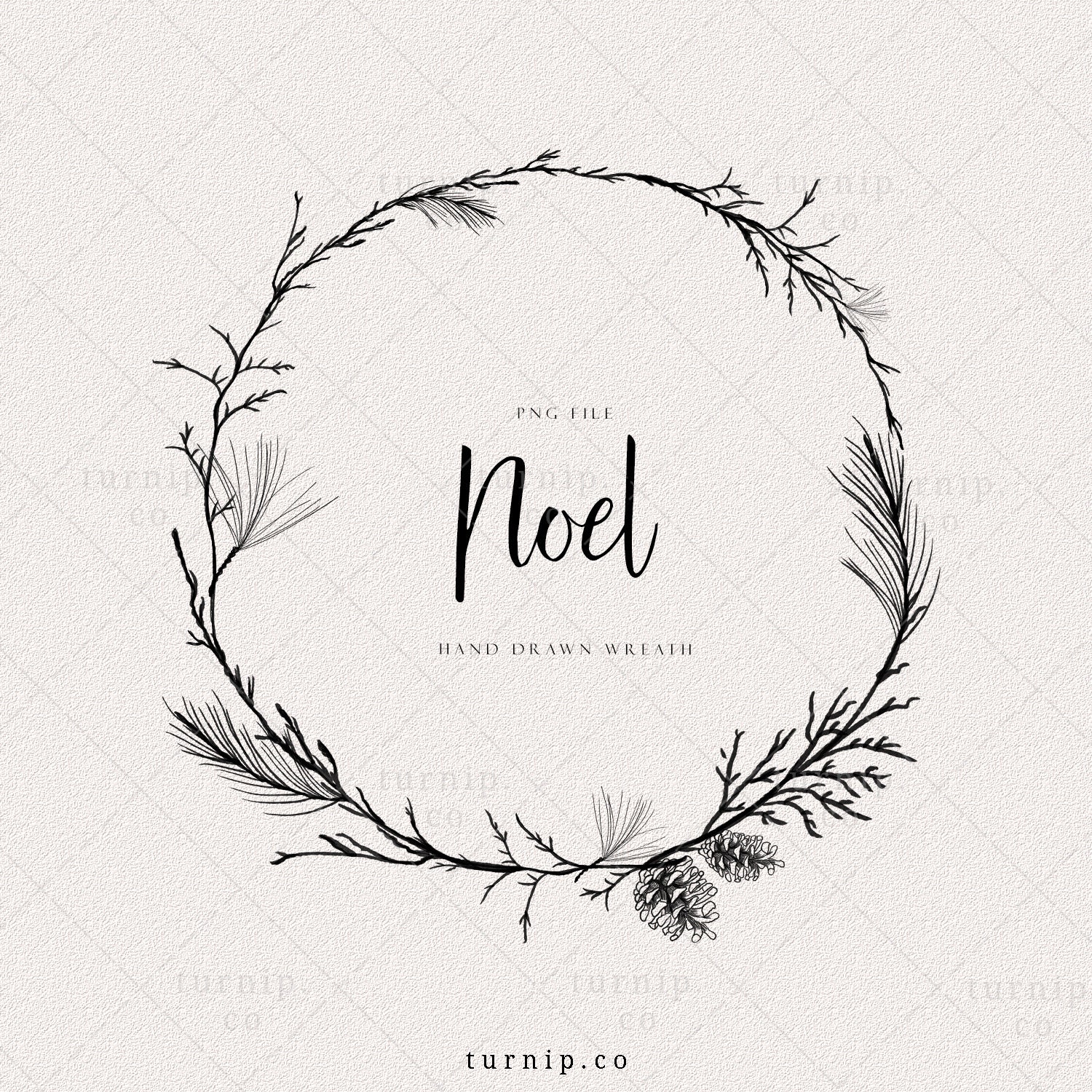 Detail Black And White Christmas Wreath Clipart Nomer 21