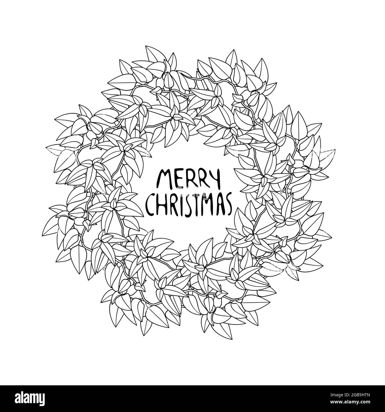 Detail Black And White Christmas Wreath Clipart Nomer 32