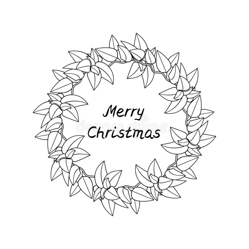 Detail Black And White Christmas Wreath Clipart Nomer 8