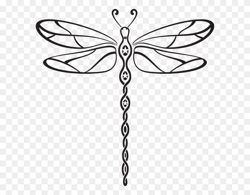 Detail Black And White Dragonfly Clipart Nomer 21