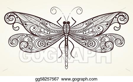 Detail Black And White Dragonfly Clipart Nomer 49