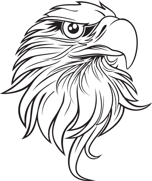 Detail Black And White Eagle Clipart Nomer 18