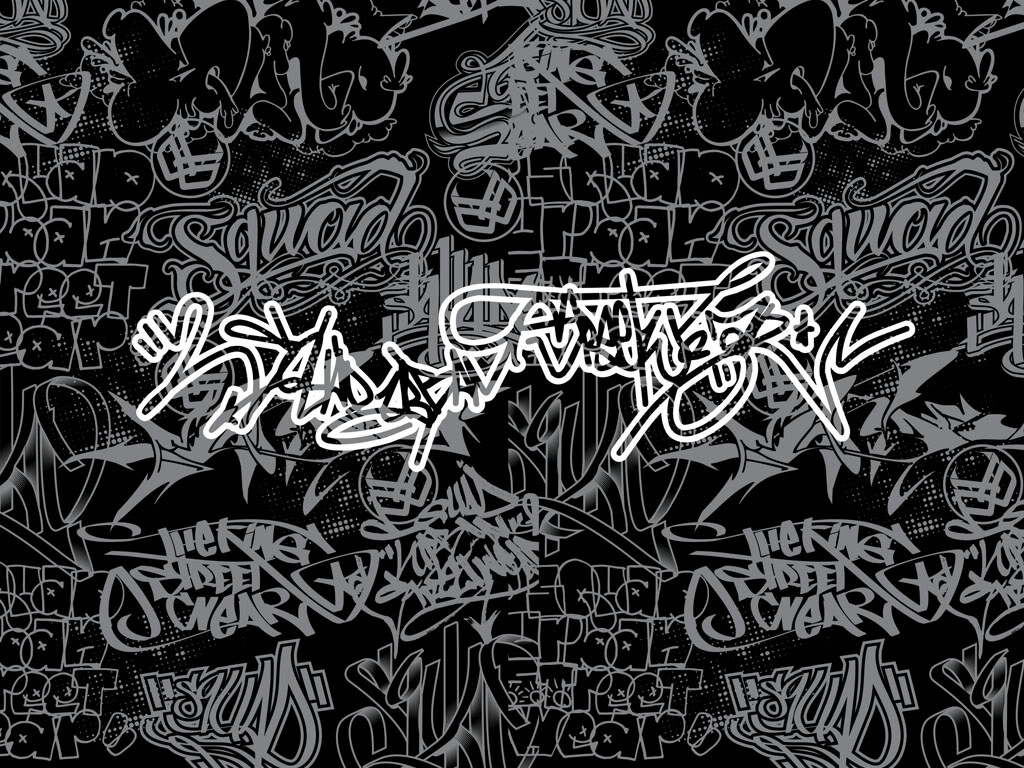 Detail Black And White Graffiti Background Designs Nomer 4