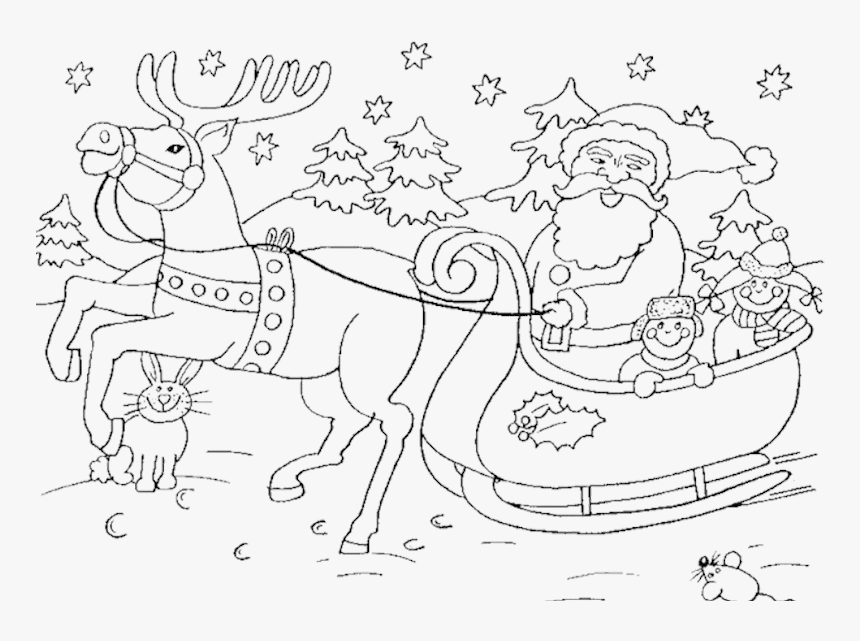 Detail Black And White Sleigh Clipart Nomer 13