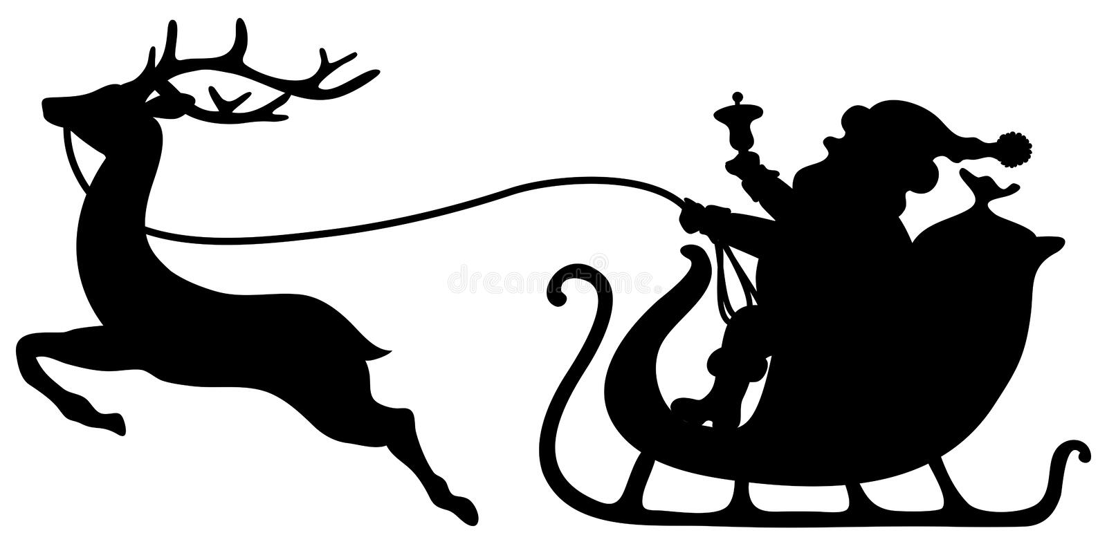 Detail Black And White Sleigh Clipart Nomer 17