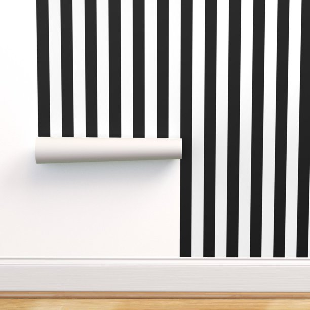 Detail Black And White Striped Wallpaper Nomer 14