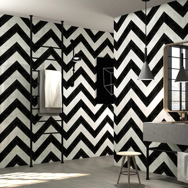 Detail Black And White Striped Wallpaper Nomer 20