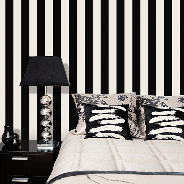 Detail Black And White Striped Wallpaper Nomer 42