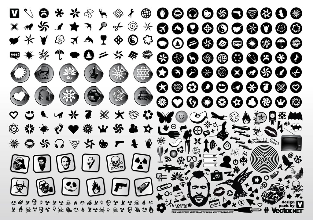 Detail Black And White Vector Nomer 20