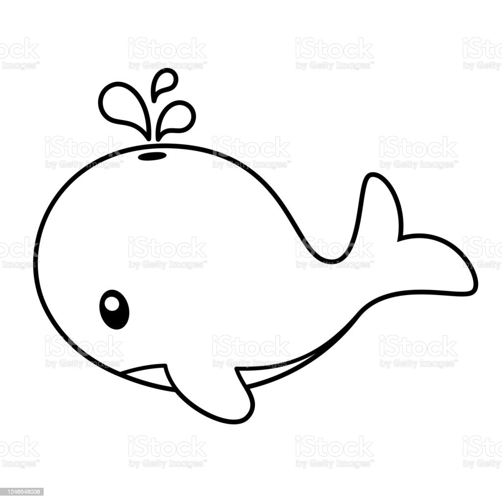 Detail Black And White Whale Clipart Nomer 17