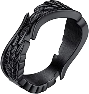 Detail Black Angel Wing Ring Nomer 3