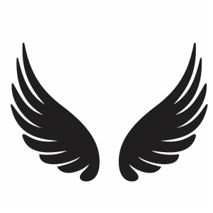 Black Angel Wings Vector - KibrisPDR