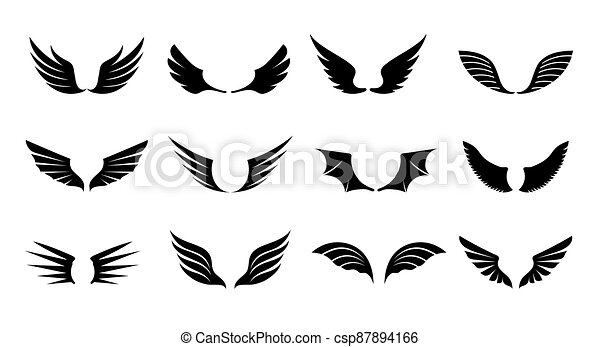 Detail Black Angel Wings Vector Nomer 23
