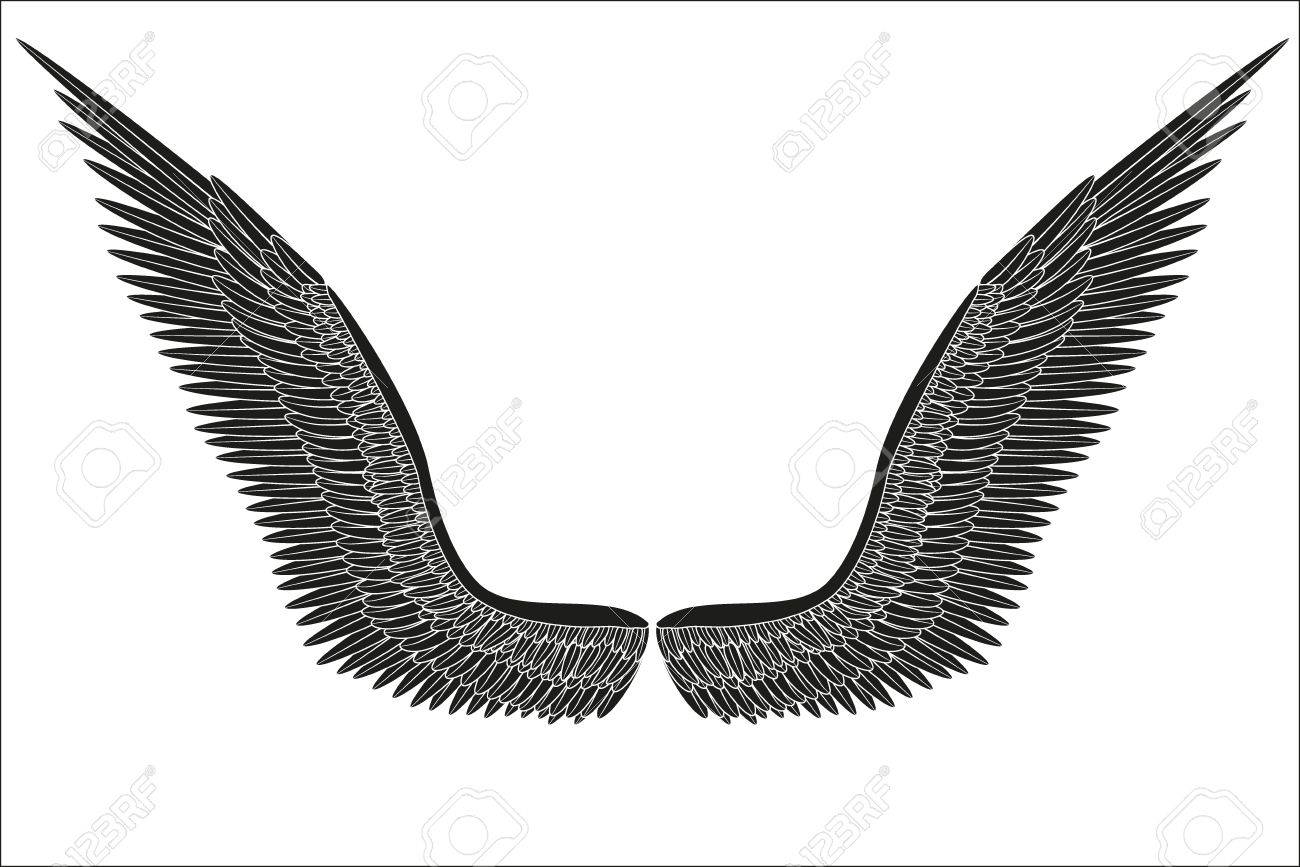 Detail Black Angel Wings Vector Nomer 40