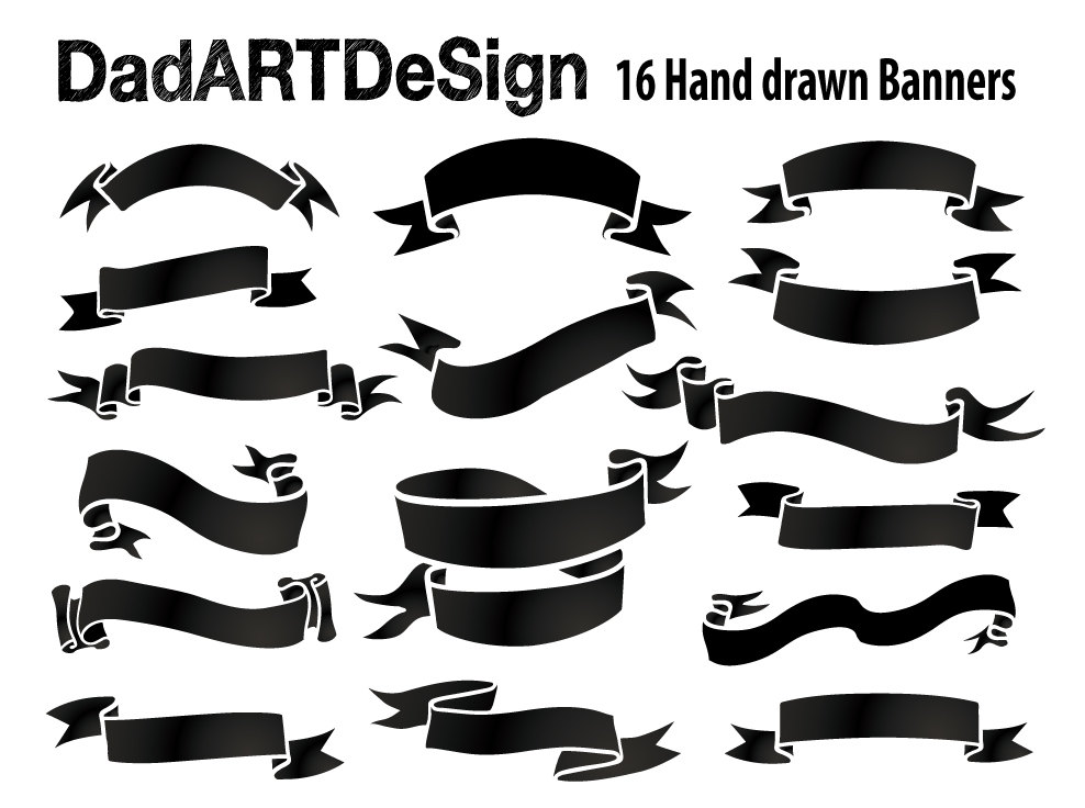 Detail Black Banner Vector Nomer 20