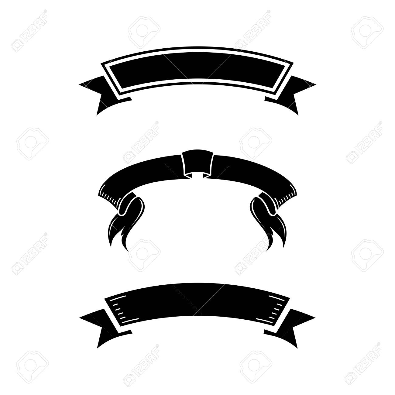 Detail Black Banner Vector Nomer 10