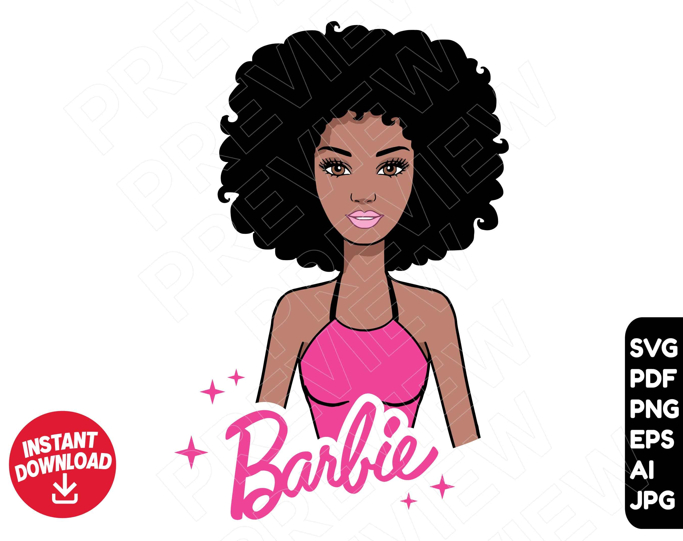 Detail Black Barbie Clipart Nomer 2