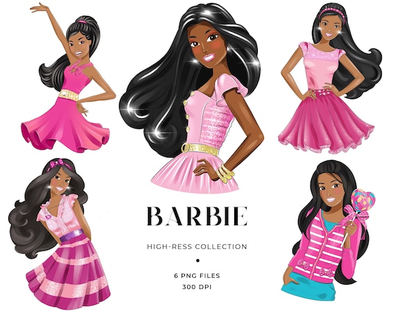 Detail Black Barbie Clipart Nomer 11