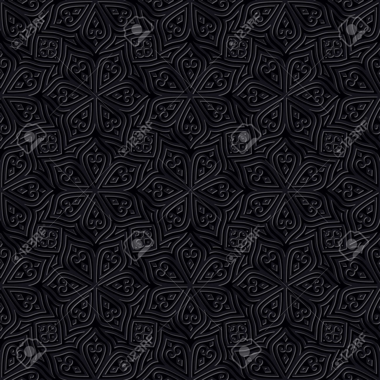 Detail Black Batik Background Nomer 6