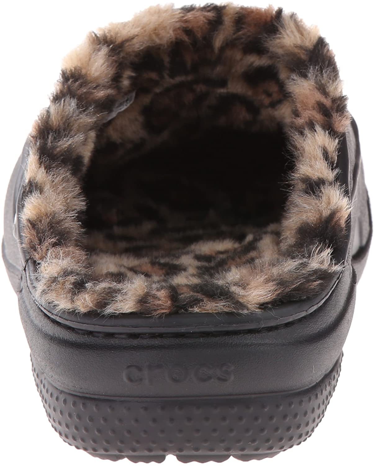 Detail Black Crocs With Cheetah Fur Nomer 37