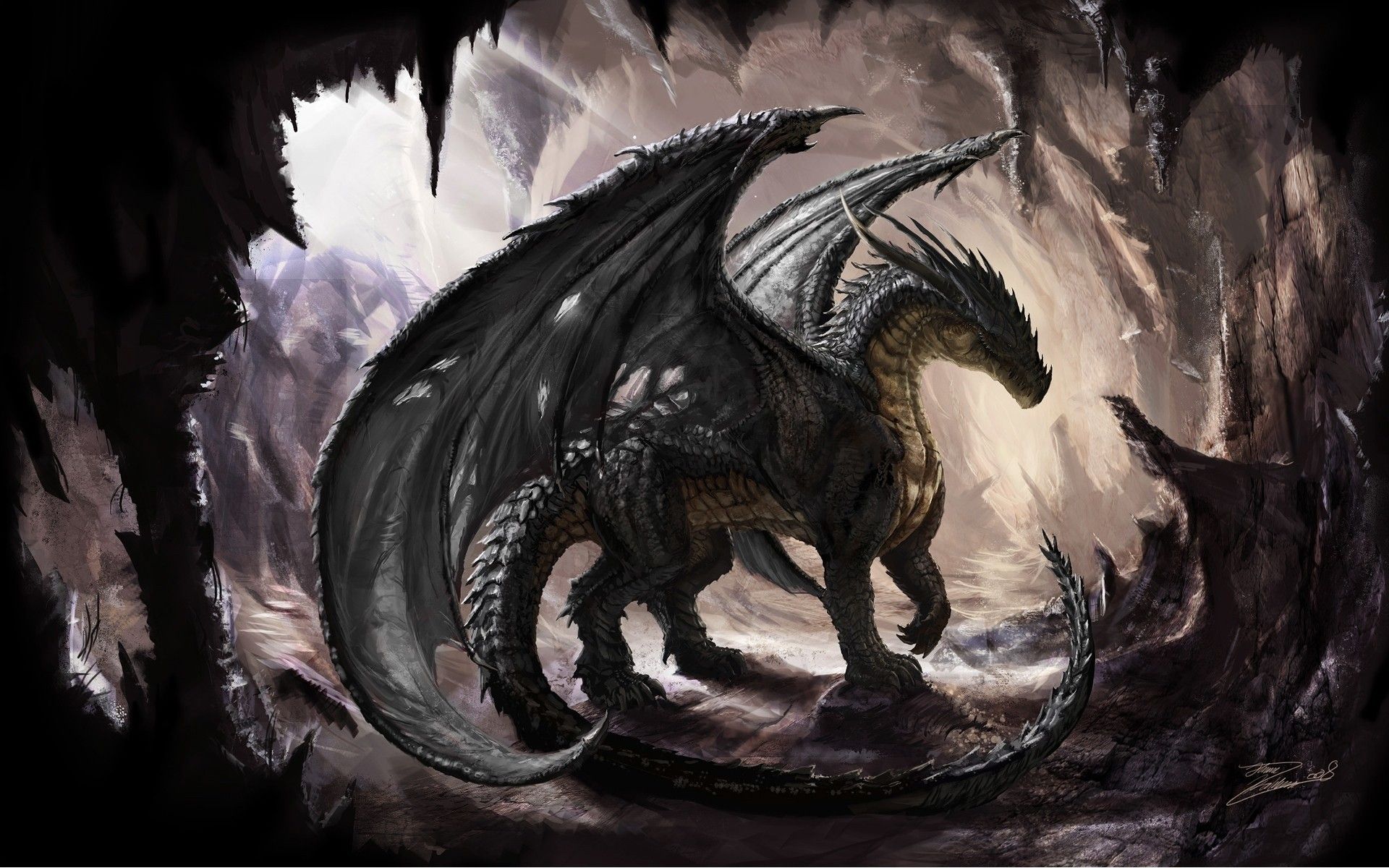 Detail Black Dragon Wallpaper Nomer 2