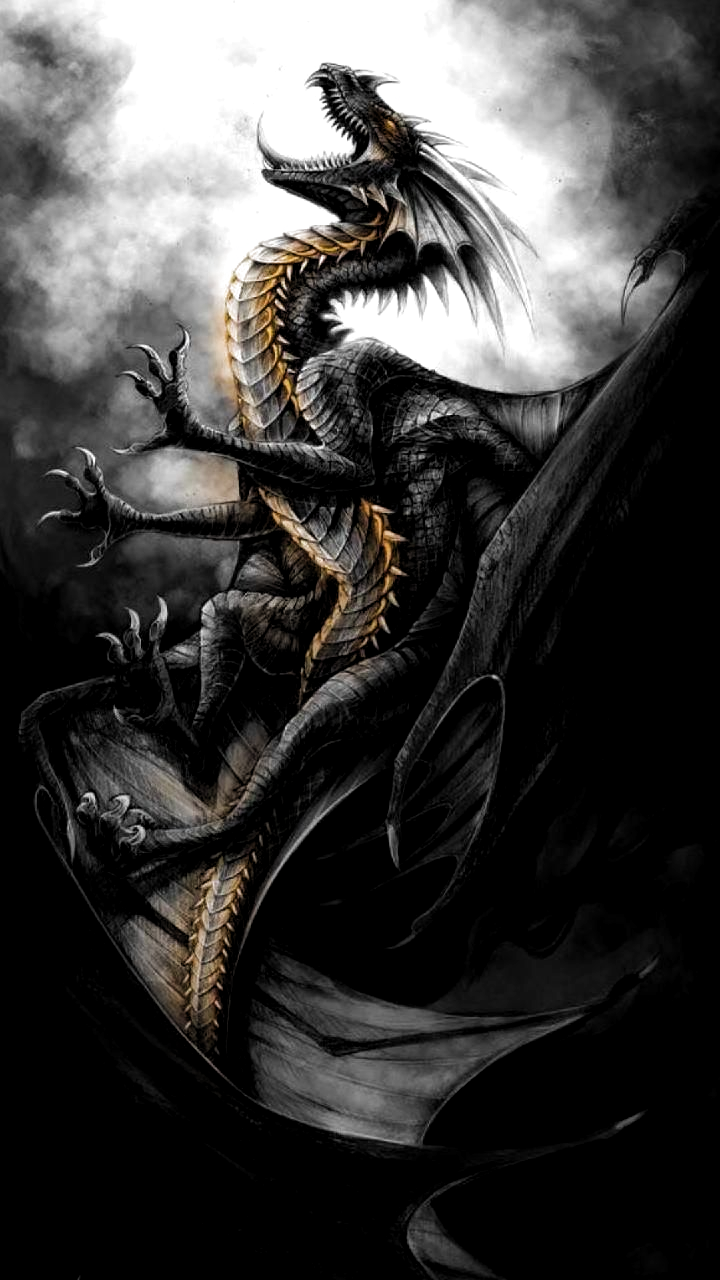 Detail Black Dragon Wallpaper Nomer 3