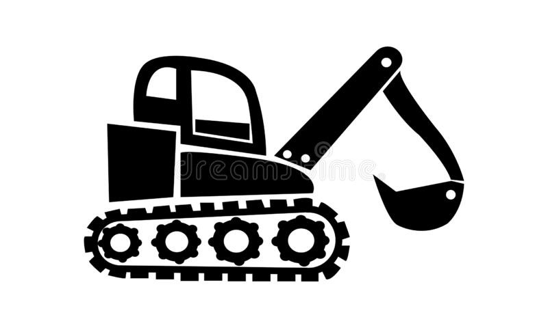 Detail Black Excavator Clipart Nomer 5