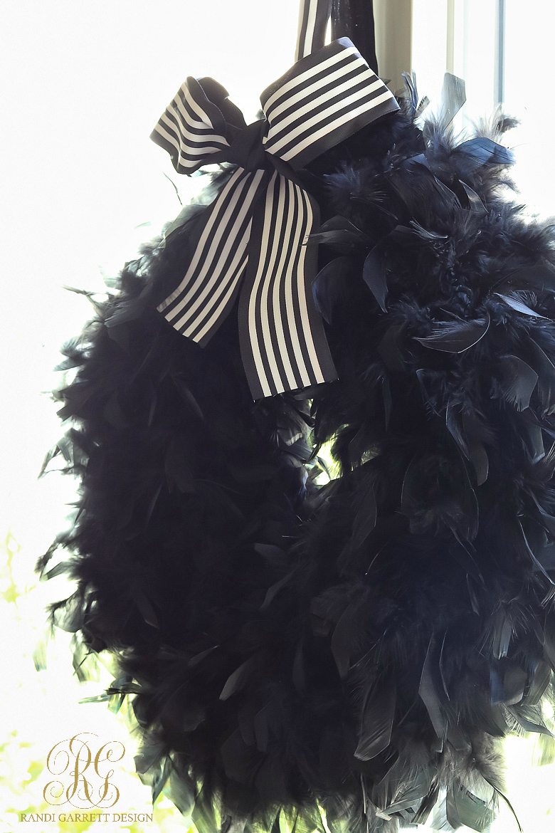 Detail Black Feather Halloween Wreath Nomer 17